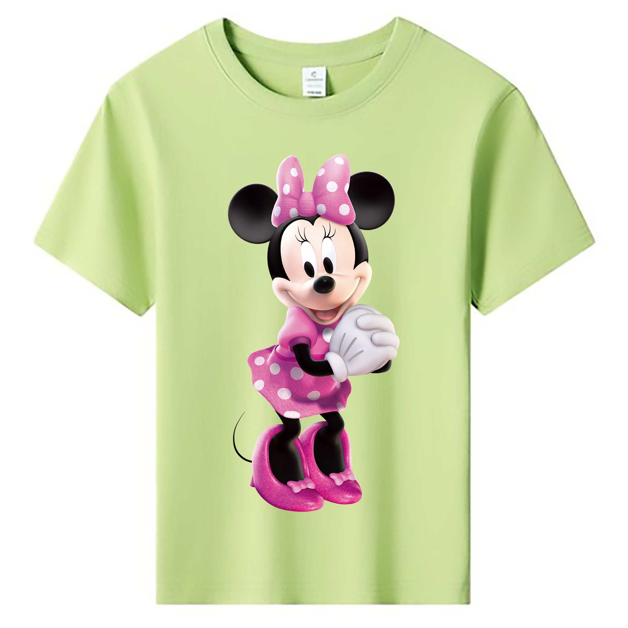 （画像用） ミッキーマウス Mickey Mouse 綿100％キッズTシャツ（フロントプリント）